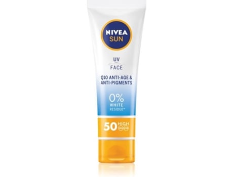 Crema Facial NIVEA Sun Q10 Anti Age Uv Face Sun Cream Spf - Wilko (50ml)