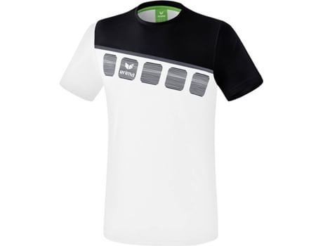 Camiseta para Hombre ERIMA 5-C Negro, Blanco para Multideportes