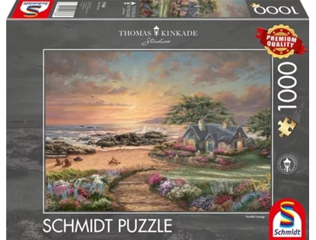 Puzzle SCHMIDT SPIELE Thomas Kinkade Studios: Seaside Cottage rompecabezas 1000 pieza(s) Paisaje