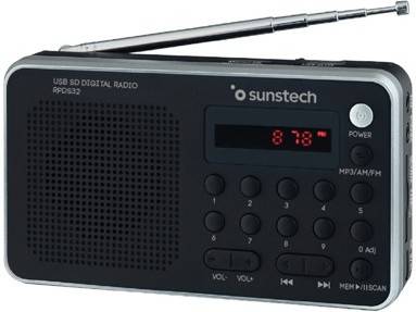 Radio Portátil SUNSTECH RPDS32SL