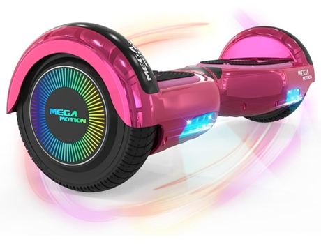 Hoverboard MEGA MOTION 6.5'' Bluetooth y LED Lights A03 Rosa