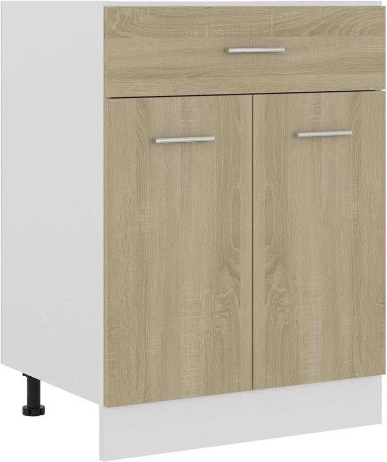 Armário Inferior VIDAXL Drawer Bottom Cabinet 60 cm 801231 (Madera - 60 x 46 x 81.5 cm)