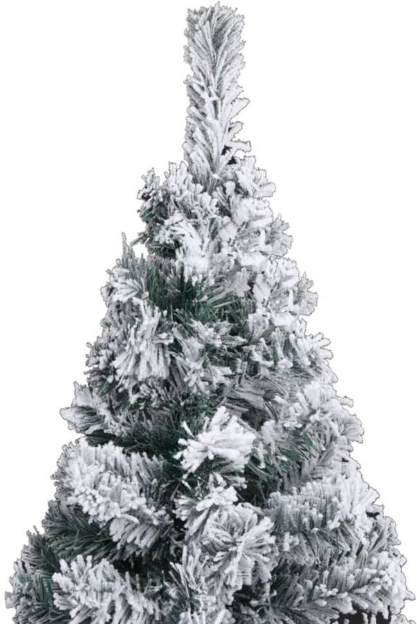 Árbol Navidad Artificial estrecho con led y verde 240 cm de vidaxl luzes 61x24