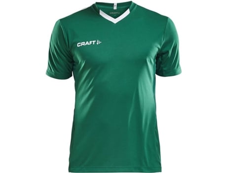 Camiseta de Hombre para Fútbol CRAFT Progress Contrast Verde (XS)