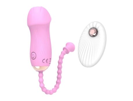 Vibrador de huevo con control remoto inalámbrico con 12 modos para mujeres (rosa) VEANXIN