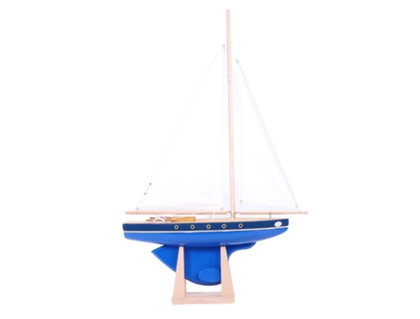 Barco TIROT (Madera - Azul - 40 cm)