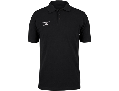 Polo para Hombre GILBERT Quest Negro para Rugby (XL)