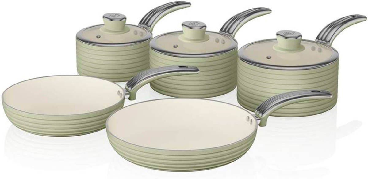 Batería de Cocina SWAN SWN-SWPS5020GN Verde (5un)