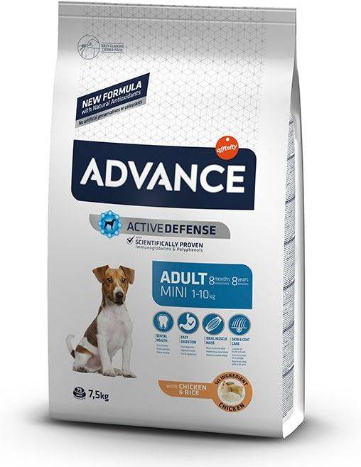 Pienso para Perros ADVANCE (7.5Kg - Seco - Razas Pequeñas - Adulto - Sabor: Pollo y Arroz)