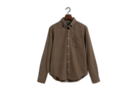 Camisa para Hombre GANT (S - Algodón - Beige)