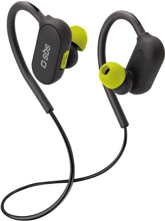 Auriculares Bluetooth Sbs sport ear negro deportivos speed 2.0 inear con diadema y integrado hd hasta 6 horas llamadas gomas cable carga incluidos color tespearbtspeed2k