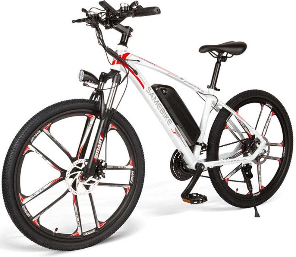 Bicicleta Eléctrica SAMEBIKE MY-SM26-WH Blanco (Velocidad Máx: 30 km/h - Autonomía: 40 km)