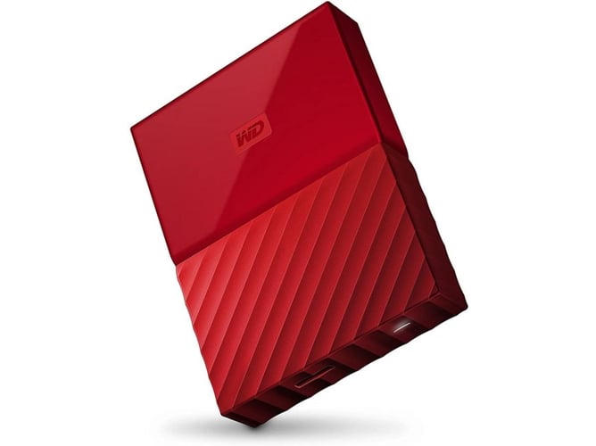 Disco HDD Externo WESTERN DIGITAL My Passport (Rojo - 4 TB - USB 3.0)