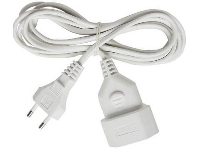 Brennenstuhl Cable Alargador de corriente enchufe plano tipo europeo para interiores 5 m blanco brennensthul 1161670 5mblanco