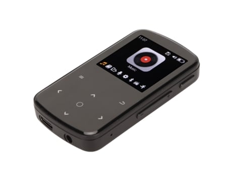 Reproductor MP3 Bluetooth YIZHOOD MP07 1.54Inch Smart Touch Control 16G TF Card (Negro)