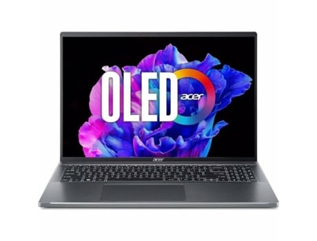 Laptop ACER Swift Go 16 SFG16-71-72JL (Gris - 16 GB RAM - 512 GB SSD - 16 - Qwerty Español - Intel Core i7)