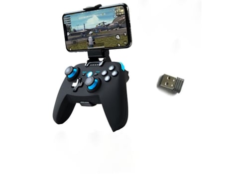 Controlador Android/PC/PS3, Gamepad Android para teléfono móvil Bluetooth, Gamepad inalámbrico 2,4G para PC/PS3/TV, mango de juego de doble vibraci...