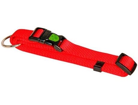 Collar para Perros y Gatos KERBL Ajustable (Rojo - 20-35x1cm - Nylon - Hasta: 12 Kg - S - Porte Pequeño)