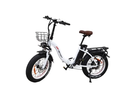 Bicicleta Eléctrica DRVETION Ct20 Potencia 750W Batería 48V20Ah Alcance 60-90Km Frenos de Disco Blanco Perla