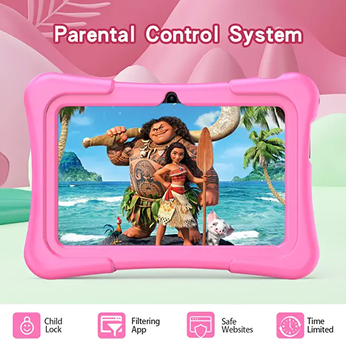 PRITOM Tablet infantil de 7 polegadas, Quad Core Android 10.0, 32 GB ROM