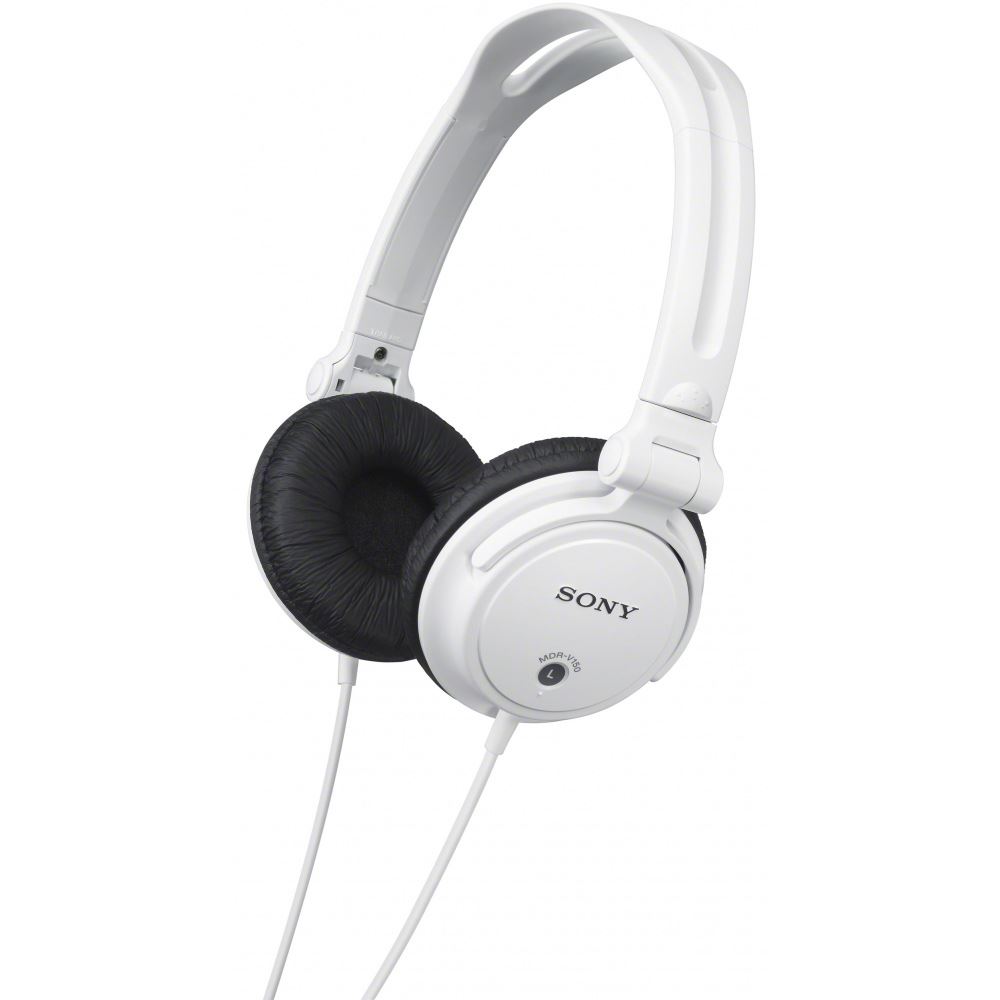 Auriculares con cable SONY MDR-V150 (On ear - Blanco)