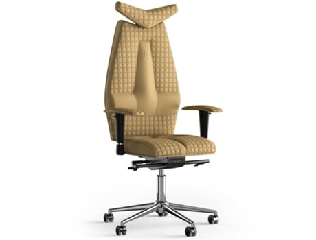 Silla de Oficina KULIK SYSTEM Jet Stitching PU Cuero (Bege -130x50x50cm)