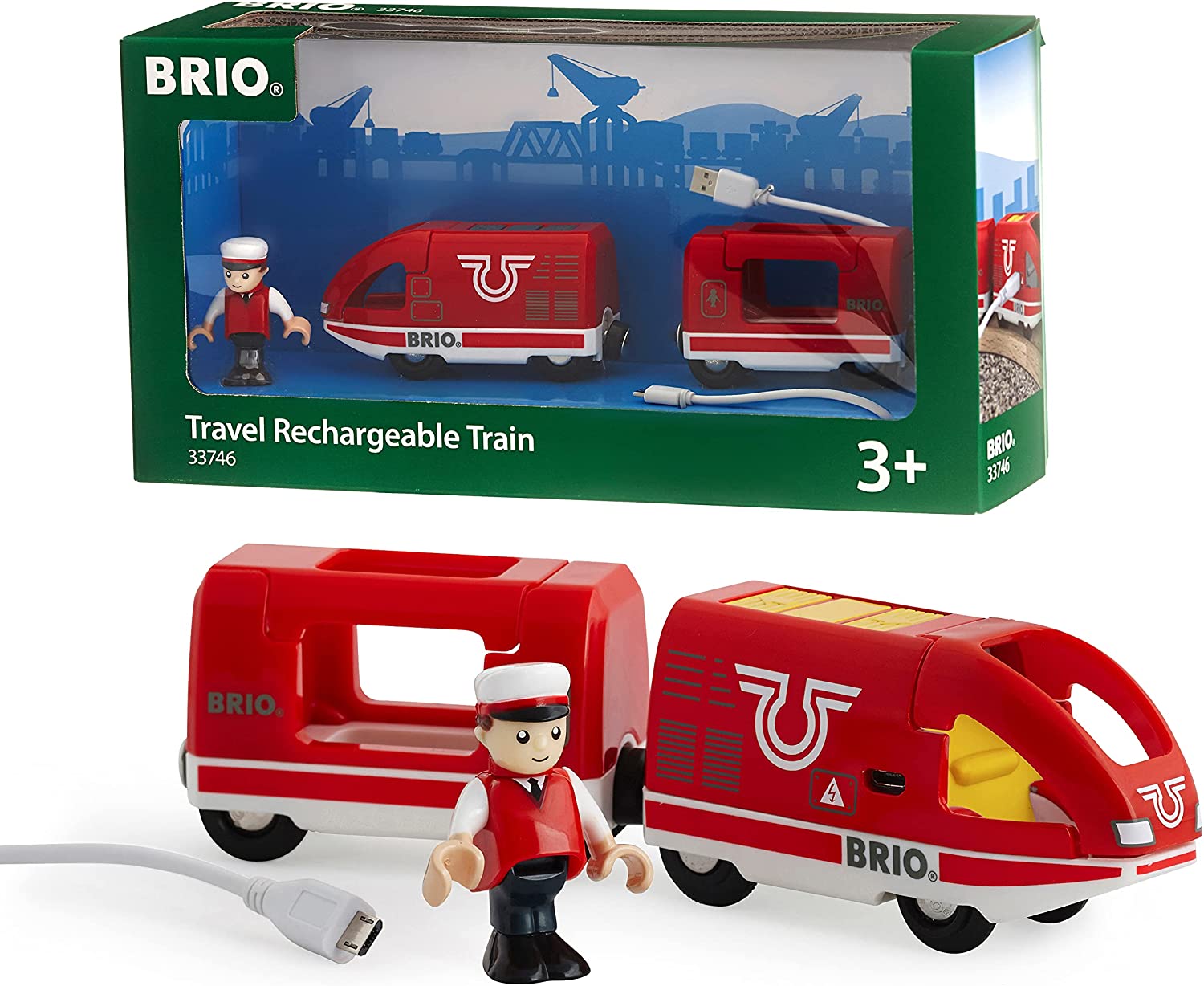 Jogo de Mesa BRIO Rechargeable Passenger Train (3 Anos)