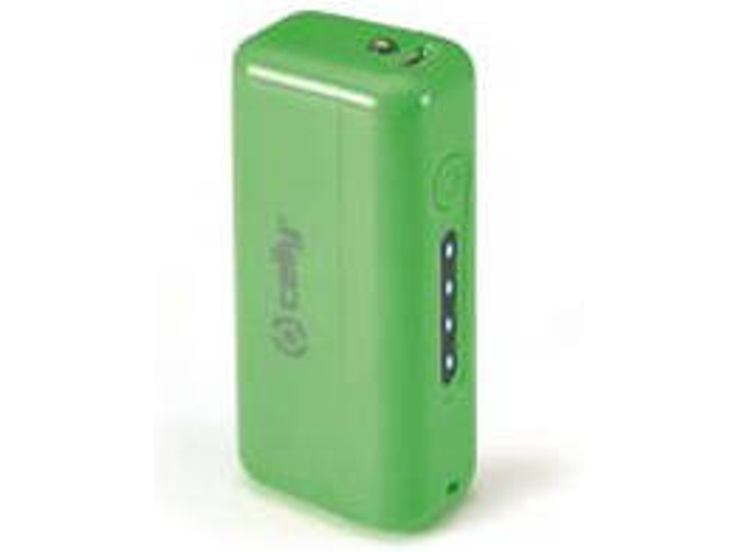 Powerbank CELLY PB2200FLUOGN (2200 mAh - USB - MicroUSB - Verde)