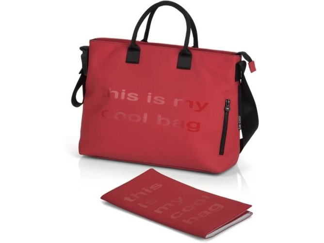 Be Cool Mamma bag cambiador con anclaje universal estuche para biberones varios bolsillos color red muda pañales mamabag rojo 886 397