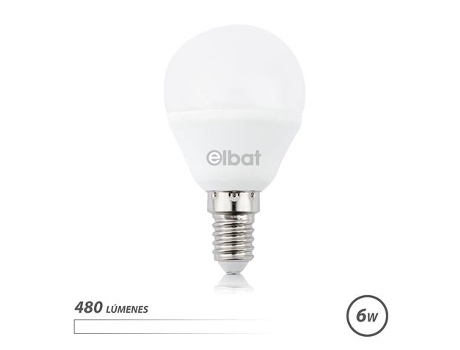 Bombilla Led G45 6W E14 480Lm 4000K Luz Blanca Elbat