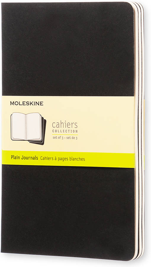 Bloc de Notas MOLESKINE (80 Hojas - 21x13cm - Negro - Liso)