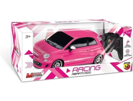 Coche MONDO Fiat Abarth 500 Rosa Rc (Edad Mínima: 3 Años)