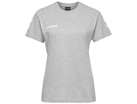 Camiseta de Mujer para Fútbol HUMMEL Go Algodón Gris (S)