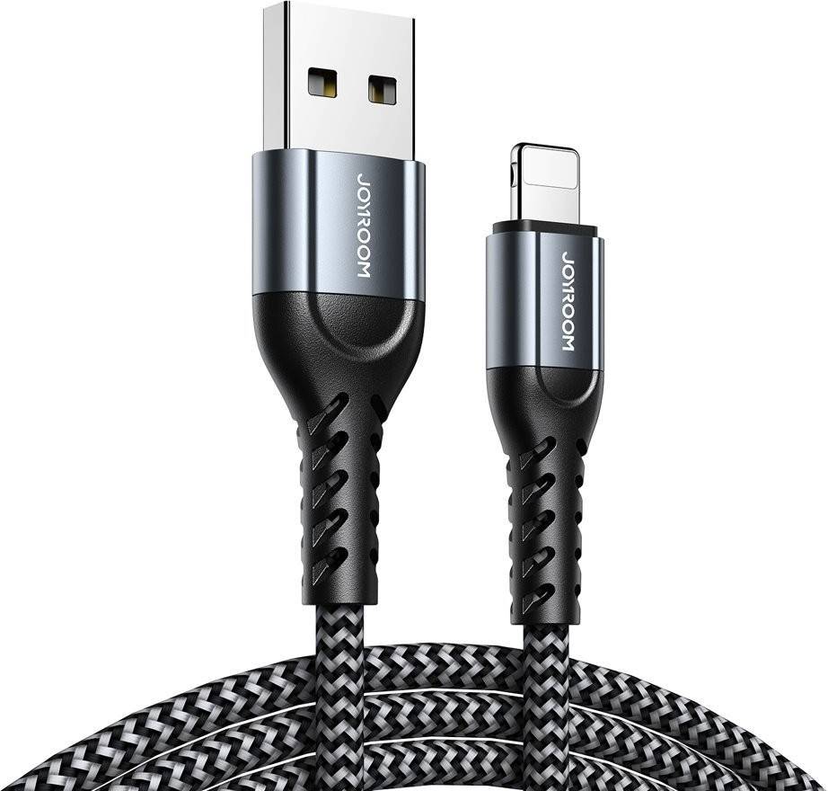 Cable JOYROOM N10 King Kong Series Charging Data Set 3 (Lightning - 0.25 + 1.2 + 2 m - Gris)