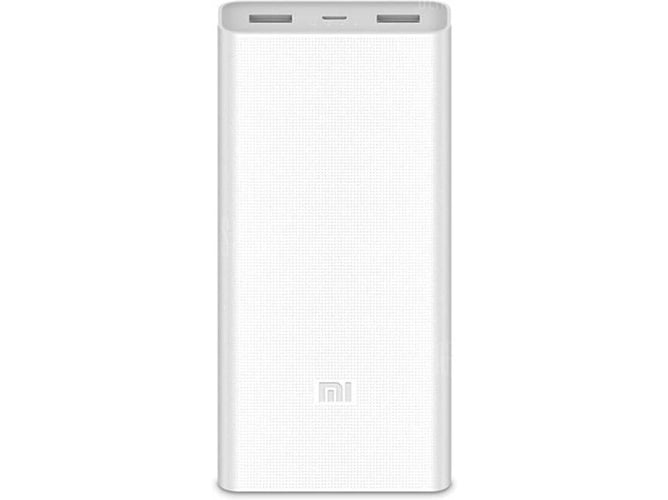 Powerbank XIAOMI 2C (20000 mAh - 2 Puertas USB - MicroUSB - Blanco)