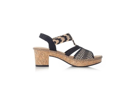 Sandalias de Mujer RIEKER Elásticas Toscana Outro Negro (41)