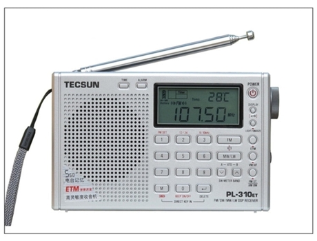 Radio Digital SLOWMOOSE Pl310Et Pl-310Et de Banda Mundial Fm / Am / Sw / Mw / Lw Sliver[Sliver]