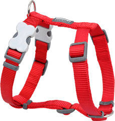 Arnés para Perros RED DINGO One Touch Liso Rojo (37-61cm)