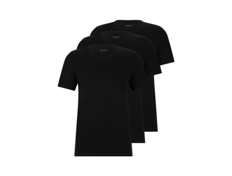 Camisetas HUGO BOSS Hombre Algodón (L - Negro)