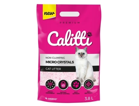 Arena para Gatos CALITTI Micro Crystals Plástico 3,8 L