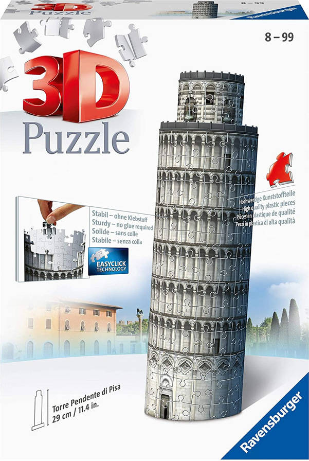 Puzzle 3D RUNADRAKE Torre de Pisa (Edad Mínima: 10 - 216 Piezas)