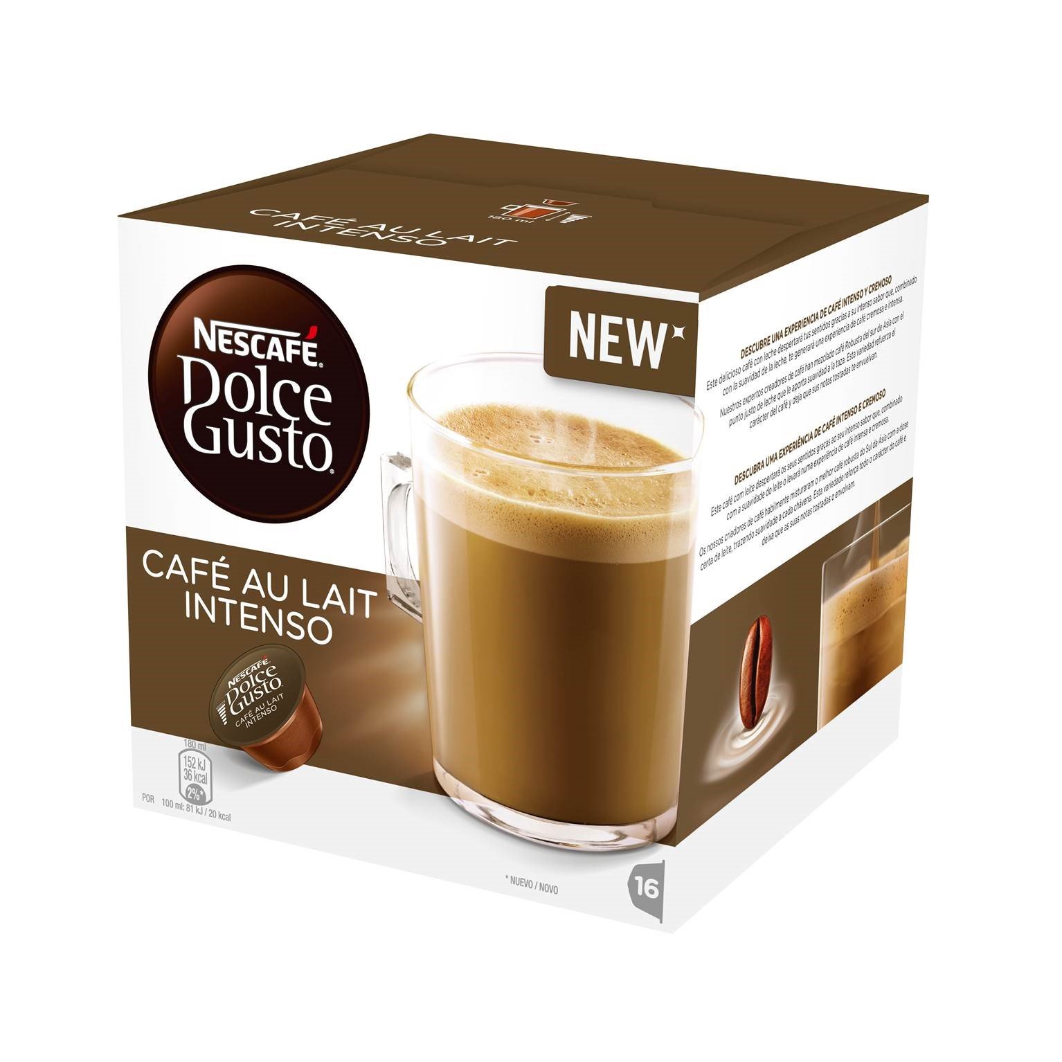 Café Dolce Gusto con leche intenso