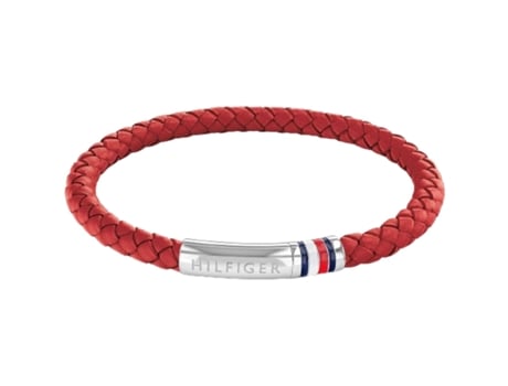 Pulsera de cuero auténtico TOMMY HILFIGER Rojo 2790404