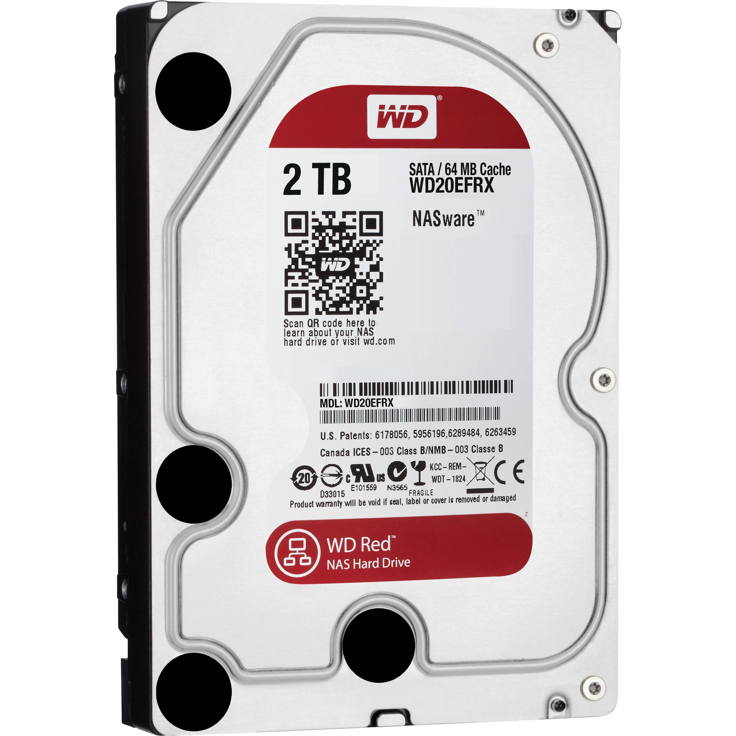 Disco HDD Interno WESTERN DIGITAL WD10EFRX (2 TB - SATA - 5400 RPM)