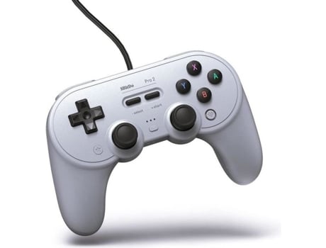 Mando 8Bitdo Pro 2 Usb con cable Nintendo Switch Pc Macos Android Steam y Raspberry Pi Grey Edition