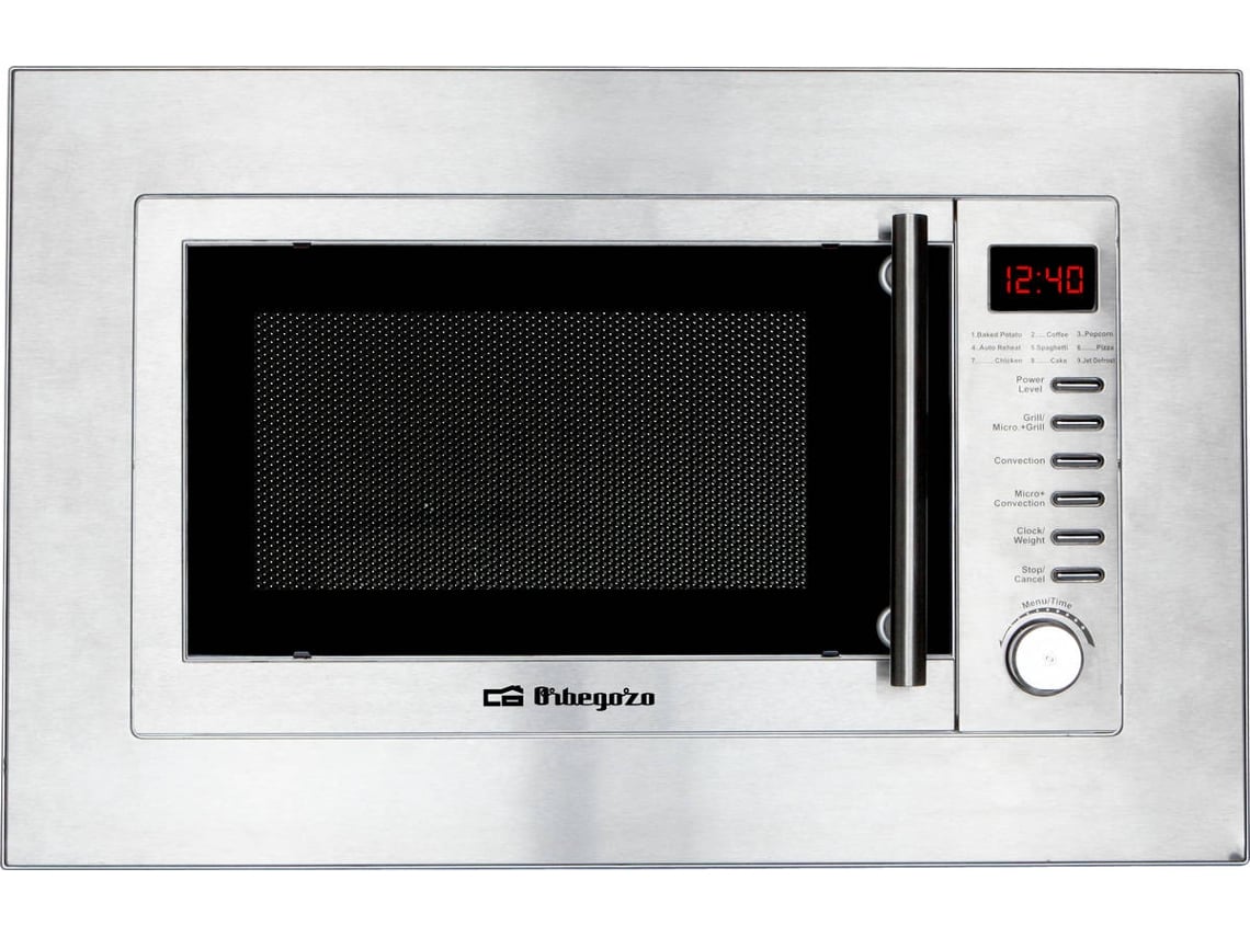 Microondas Orbegozo Mig 2027 inox 1.200w 10 niveles grill mig2027 20l integrable 800w 20