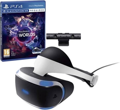 Gafas Playstation VR + Cámara + Juego VR Worlds para PS4