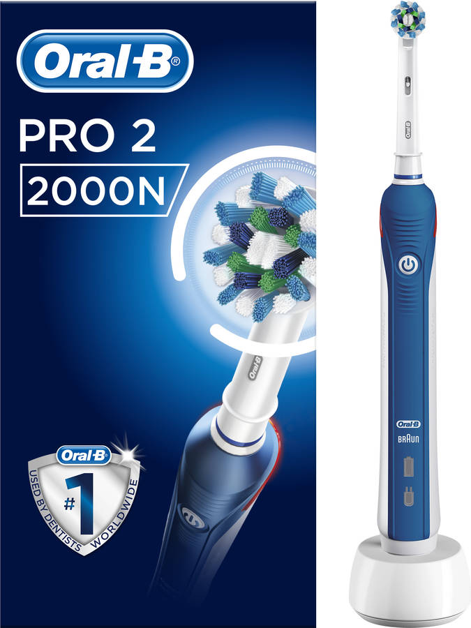 Cepillo de Dientes Eléctrico ORAL-B Pro 2 2000 Azul