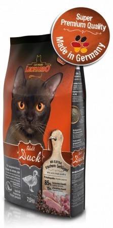 Pienso Para Gatos leonardo 15kg seco adulto sabor pato belcando feline 15000