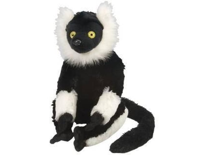 Peluche WILD REPUBLIC Cuddlekins Lemur Negro y Blanco